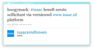 twitter isaaceindhoven sollicitatie