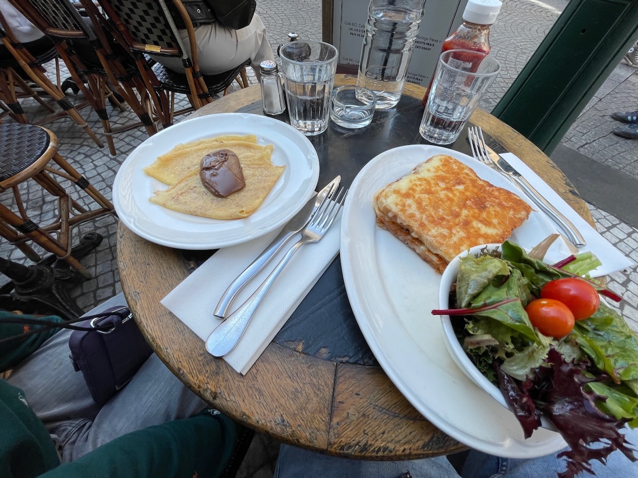 Croque Monsieur en Crêpe Nutella
